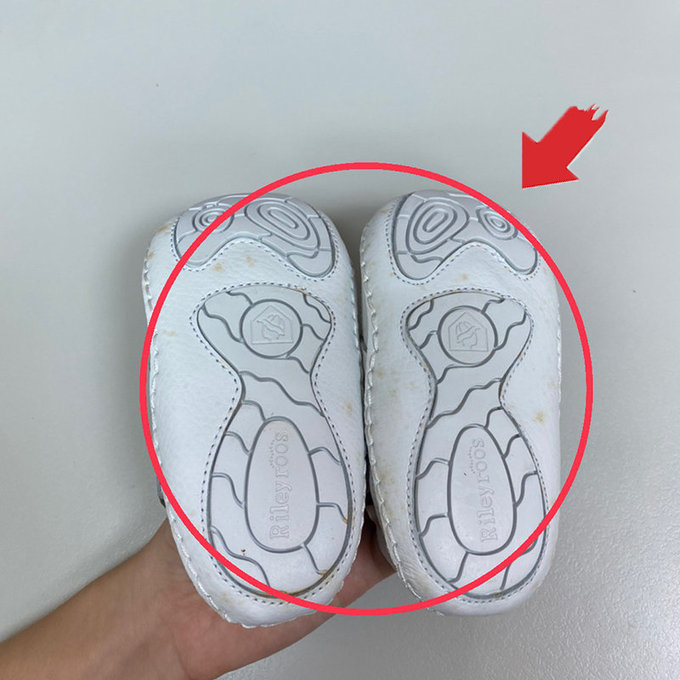 【福利品】美國 Rileyroos 手工真皮無毒學步鞋/童鞋/寶寶鞋/嬰兒鞋_艾莉森_經典白(R-11)