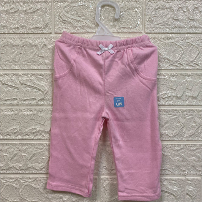 【福利品】美國 luvable friends 甜蜜寶貝 100%純棉嬰幼兒長褲4_典雅素色(L-10)