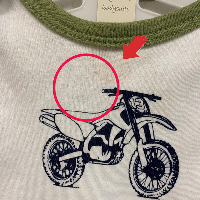 【福利品】美國 luvable friends 甜蜜寶貝  嬰幼兒100%純棉長袖包屁衣-越野機車(L-15)