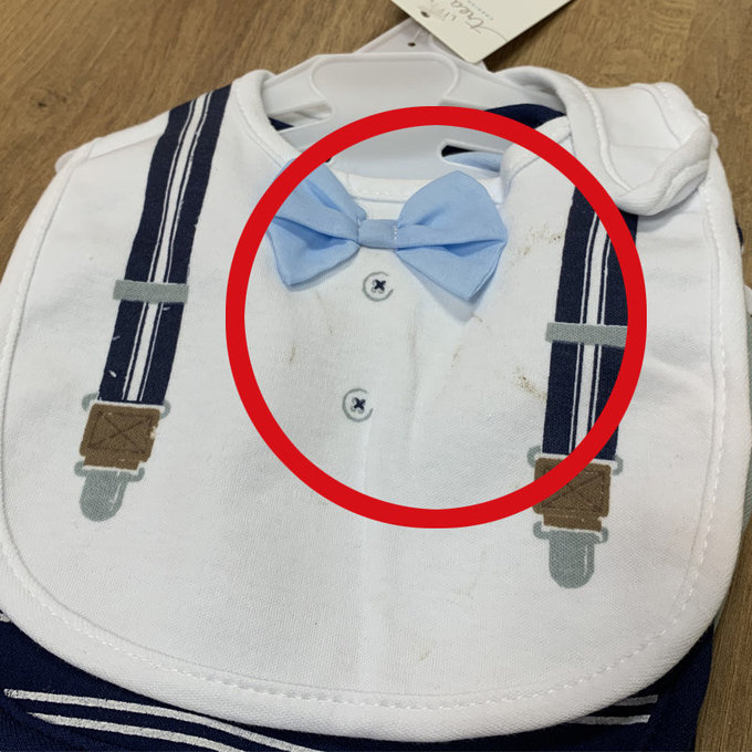 【福利品】美國 luvable friends 甜蜜寶貝  嬰幼兒吸水口水巾圍兜5入組_俊帥寶貝 (LF71055)(L-26)