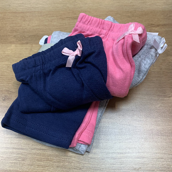 【福利品】美國 luvable friends 甜蜜寶貝 100%純棉嬰幼兒長褲3件組_典雅素色(LF32219)(L-27)