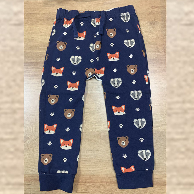 【福利品】英國 JoJo Maman BeBe 嬰幼兒屁屁圖案內搭褲/保暖襪_橘紋狐狸(JJE4434)(J-29)