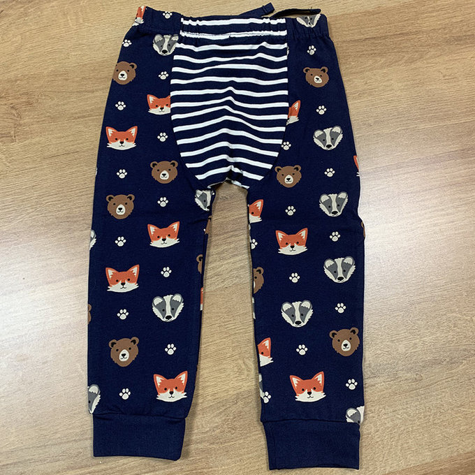 【福利品】英國 JoJo Maman BeBe 嬰幼兒屁屁圖案內搭褲/保暖襪_橘紋狐狸(JJE4434)(J-29)