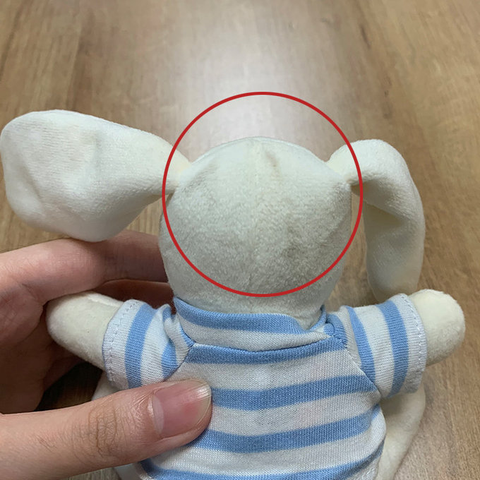 【福利品】英國 JoJo Maman BeBe 藍色兔寶寶玩偶 (JJB7108B)(J-34)