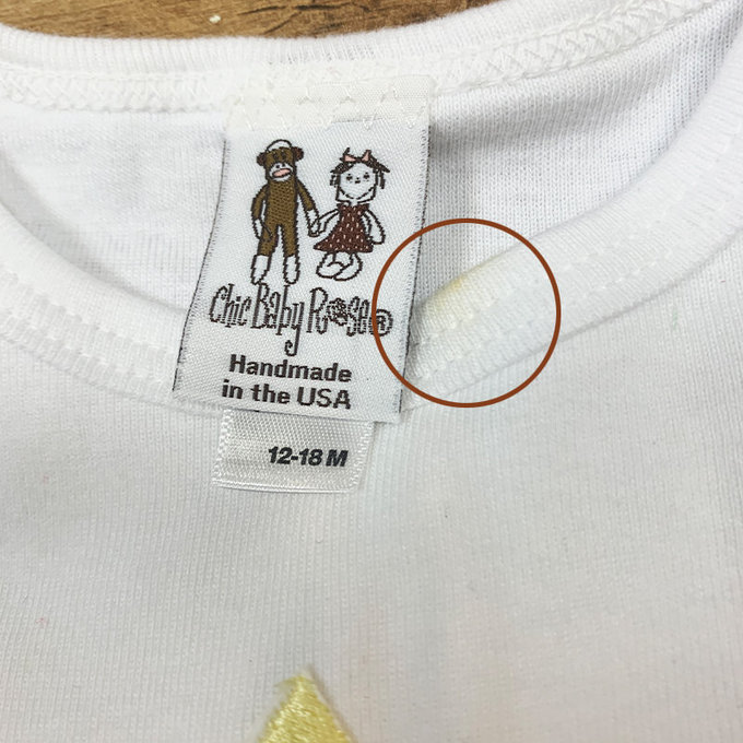 【福利品】美國Chic Baby Rose手工雪紡純棉長袖上衣_生日蛋糕款_覆盆子_12-18M(C-36)