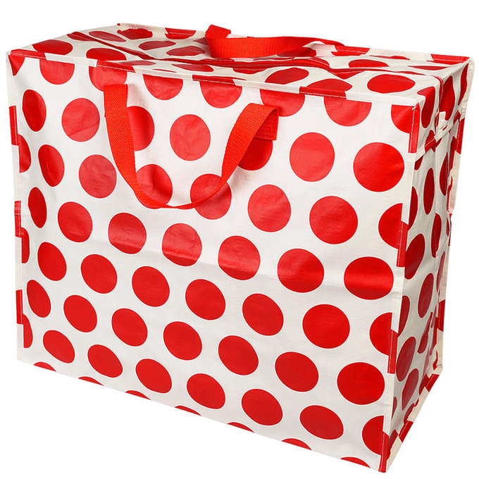 英國 Rex London 衣物/棉被超大多功能防水環保收納袋/萬用袋_紅點點_RL29605