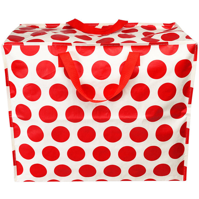 英國 Rex London 衣物/棉被超大多功能防水環保收納袋/萬用袋_紅點點_RL29605