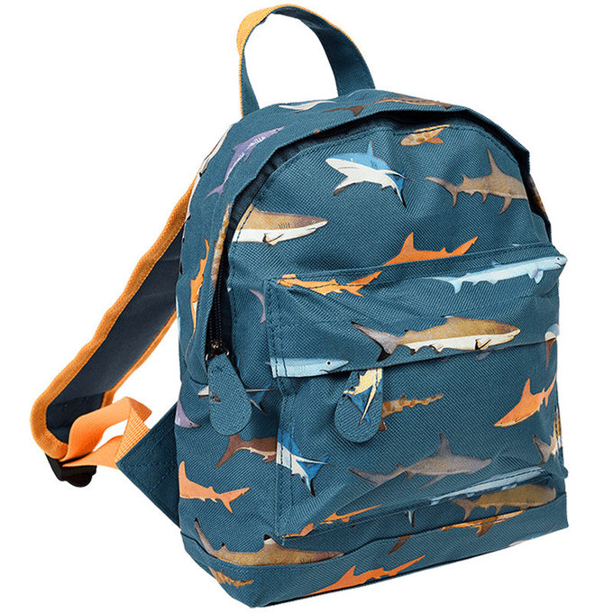 英國 Rex London 幼兒/兒童後背包 學生包 旅行包_鯊魚_RL29565