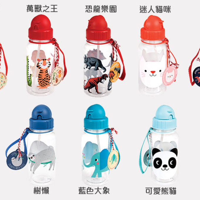 英國 Rex London 兒童 Tritan™ 吸管水瓶_精靈花園(500ml)_RL29502