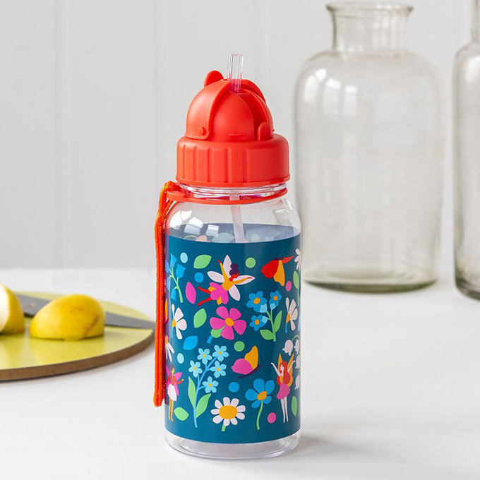 英國 Rex London 兒童 Tritan™ 吸管水瓶_精靈花園(500ml)_RL29502