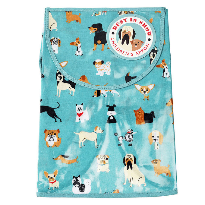 英國 Rex London 幼兒/兒童防潑水畫畫衣 繪畫衣 料理圍裙 烹飪圍裙 烘焙圍裙 工作圍裙_萌狗樂園_RL29374