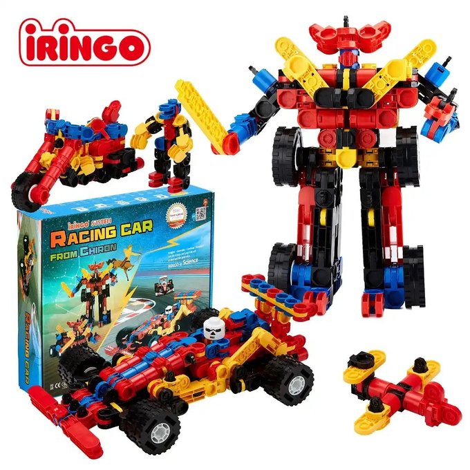 【韓國iRingo】百變創意3D積木-變形金剛系列(急速飆風)_iR030(總片數:286)