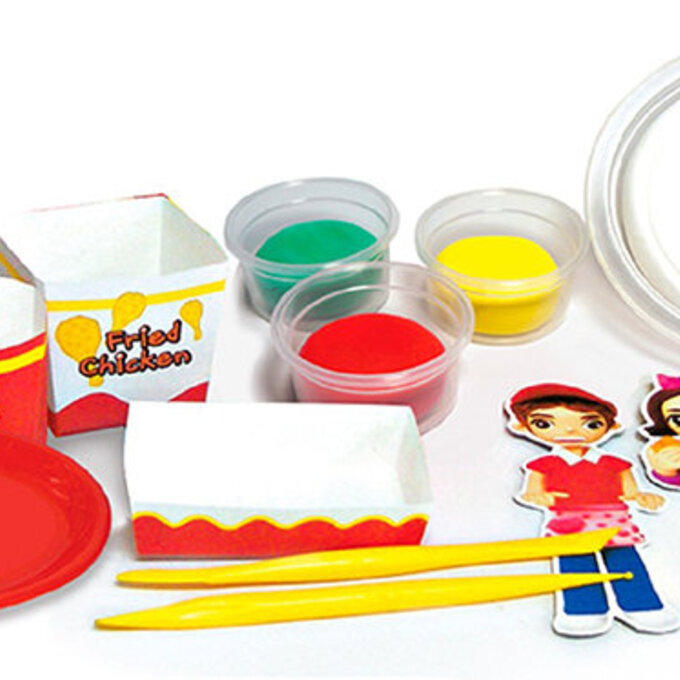 【梨子熊】天使黏土-速食店