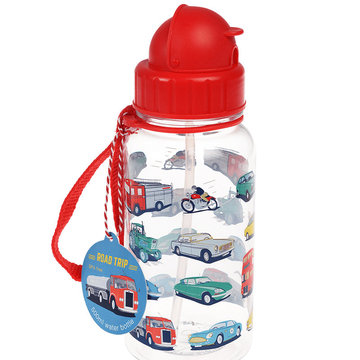 英國 Rex London 兒童 Tritan™ 吸管水瓶_車子聚會(500ml)_RL29725-