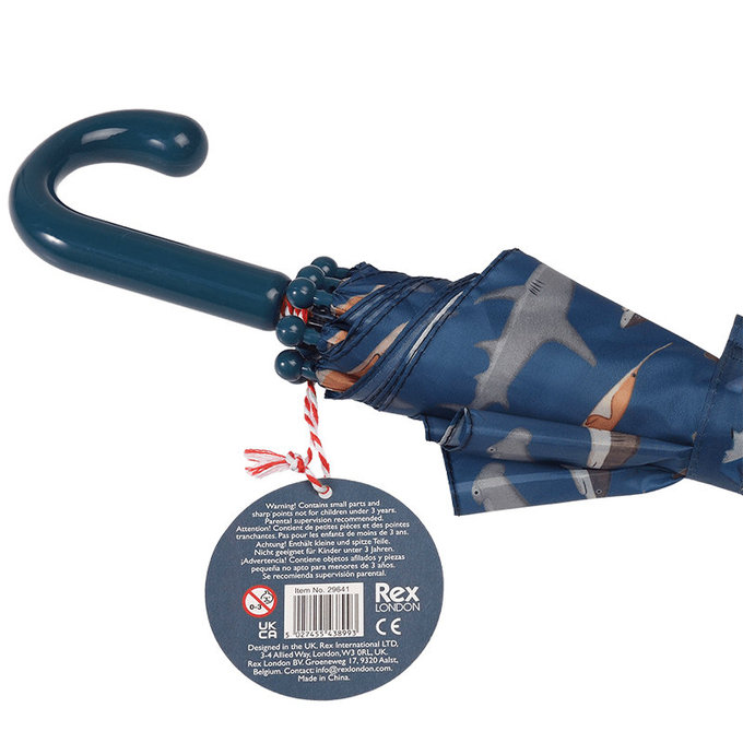 英國 Rex London 幼童/兒童自動傘_鯊魚_RL29641