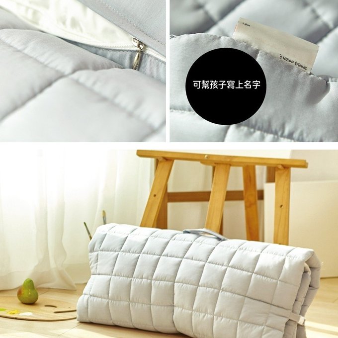 [正韓Hello HiZoo] 純手工製莫代爾防蟎抗菌兒童睡袋(枕頭+睡墊+被子)-天王鯊HH051