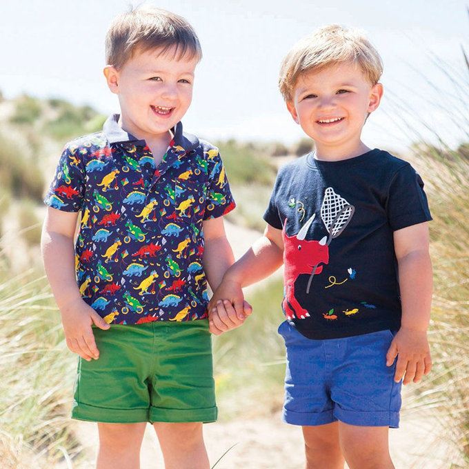 英國 JoJo Maman BeBe 嬰幼兒/兒童100% 純棉短褲_草原綠 (JJ-D2256-G)