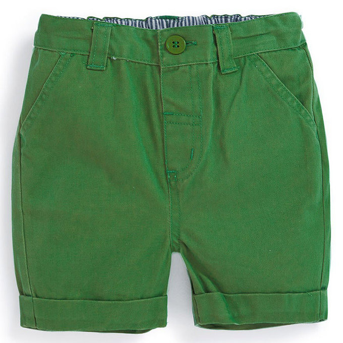 英國 JoJo Maman BeBe 嬰幼兒/兒童100% 純棉短褲_草原綠 (JJ-D2256-G)