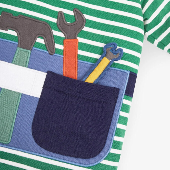 英國 JoJo Maman BeBe 嬰幼兒100%純棉長袖上衣_小小建築師_JJH3457