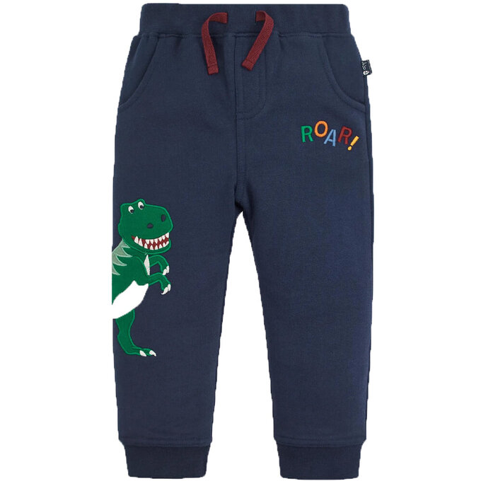 英國 JoJo Maman BeBe 保暖100%純棉長褲_恐龍來襲_JJH3670