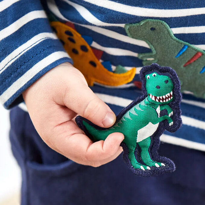 英國 JoJo Maman BeBe 保暖100%純棉長褲_恐龍來襲_JJH3670