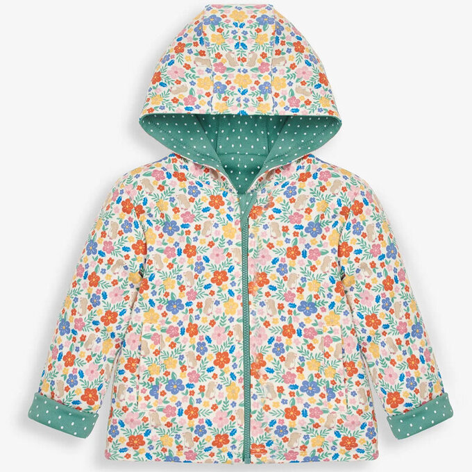 英國 JoJo Maman BeBe 雙面穿100%純棉保暖連帽外套_土撥鼠_JJH3348