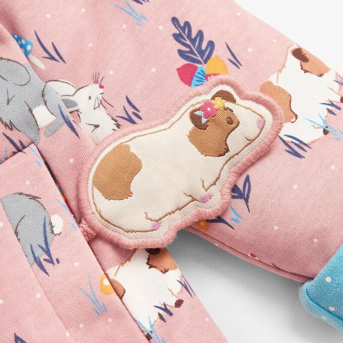 英國 JoJo Maman BeBe 雙面穿100%純棉保暖連帽外套_天竺鼠_JJH3696