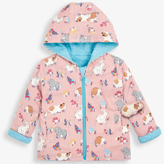 英國 JoJo Maman BeBe 雙面穿100%純棉保暖連帽外套_天竺鼠_JJH3696