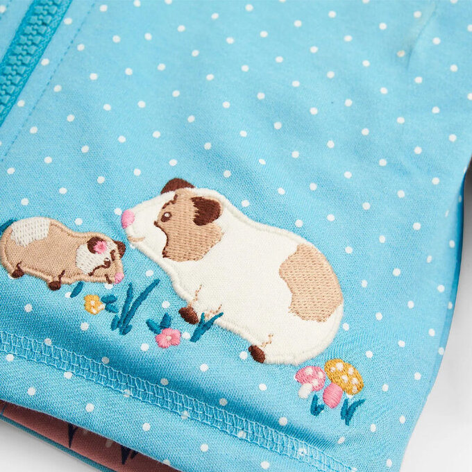 英國 JoJo Maman BeBe 雙面穿100%純棉保暖連帽外套_天竺鼠_JJH3696