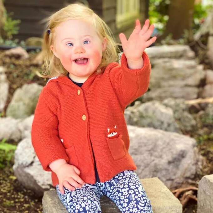 英國 JoJo Maman BeBe 開襟羊毛衫_可愛小狐狸_JJH1114