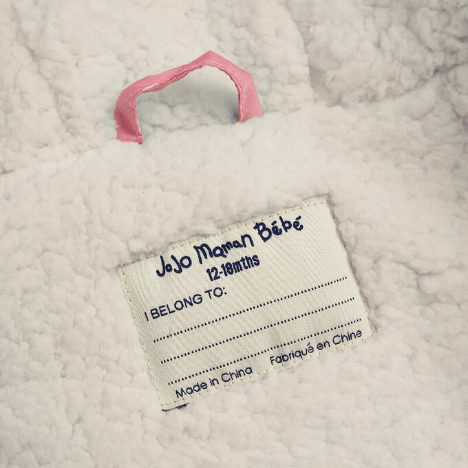 英國 JoJo Maman BeBe 鋪棉蓬鬆保暖羊羔絨外套_我是小花鼠_JJH3631