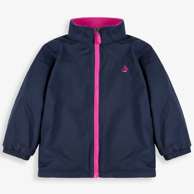 英國 JoJo Maman BeBe 四合一多功能防水保暖連帽外套_花海_JJH3251