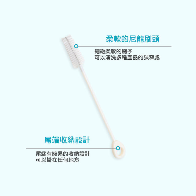 正韓 hibee 各類杯蓋/杯子/水壺/奶嘴/奶瓶 海綿萬用刷+吸管刷3入組 (海洋藍+星星黃) HFB007BY