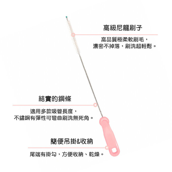 正韓 hibee 水壺吸管刷、水壺口刷、水壺隙縫刷(黃) HOB002Y