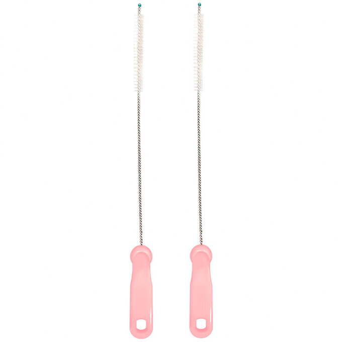 正韓 hibee水壺吸管刷、水壺口刷、水壺隙縫刷(粉)HOB002P2 (兩入)