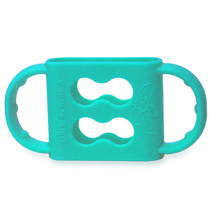 正韓 hibee 奶瓶/水瓶防滑矽膠手把/手柄套(小)_藍莓藍_HSBH1B