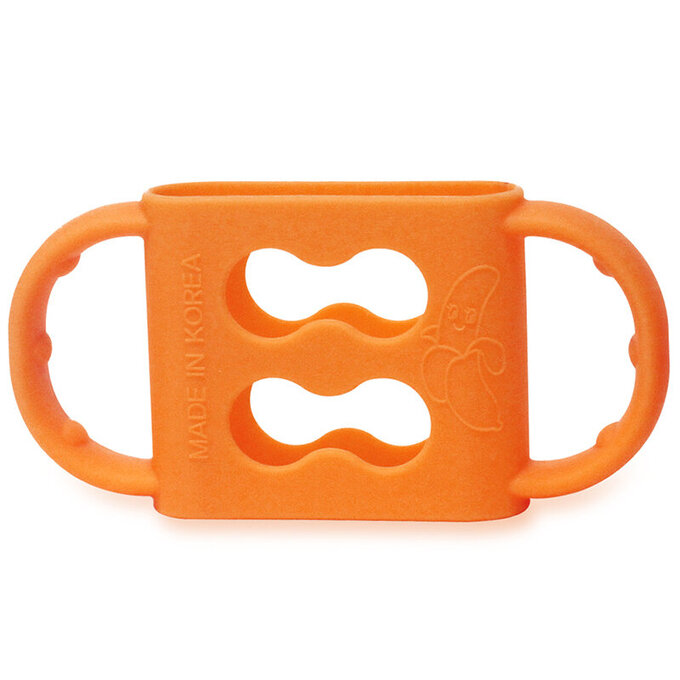 正韓 hibee 奶瓶/水瓶防滑矽膠手把/把手(小)_橙子橘_HSBH1O