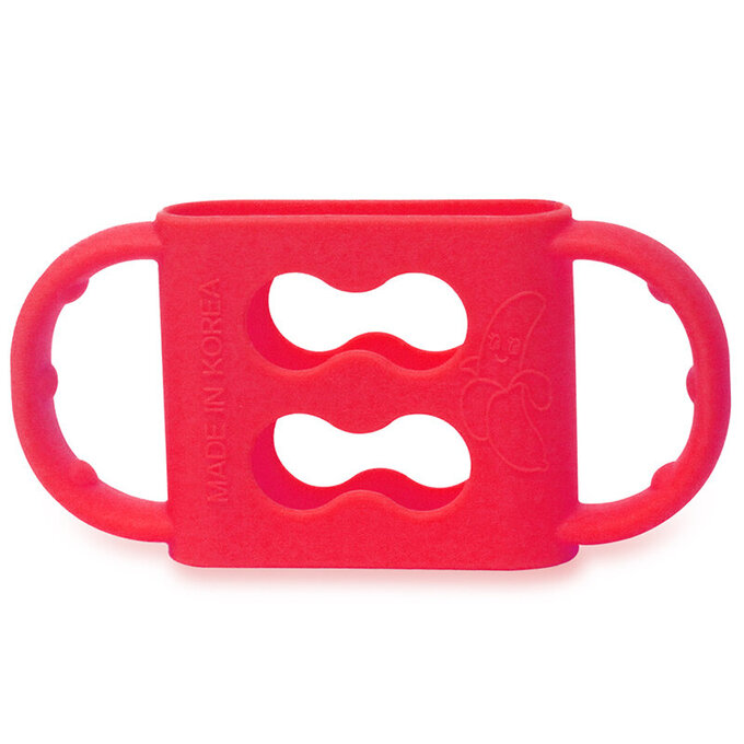 正韓 hibee 奶瓶/水瓶防滑矽膠手把/把手(小)_蘋果紅_HSBH1R