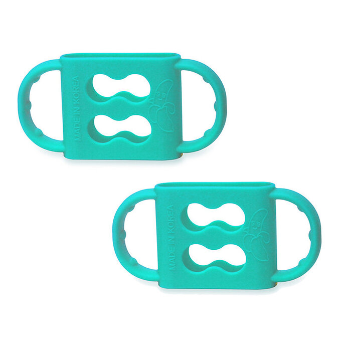 正韓 hibee 奶瓶/水瓶防滑矽膠手把/把手(小)_藍莓藍_HSBH1B2 （兩入）