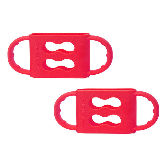 正韓 hibee 奶瓶/水瓶防滑矽膠手把/把手(大)_蘋果紅_HSBH2R2（兩入）