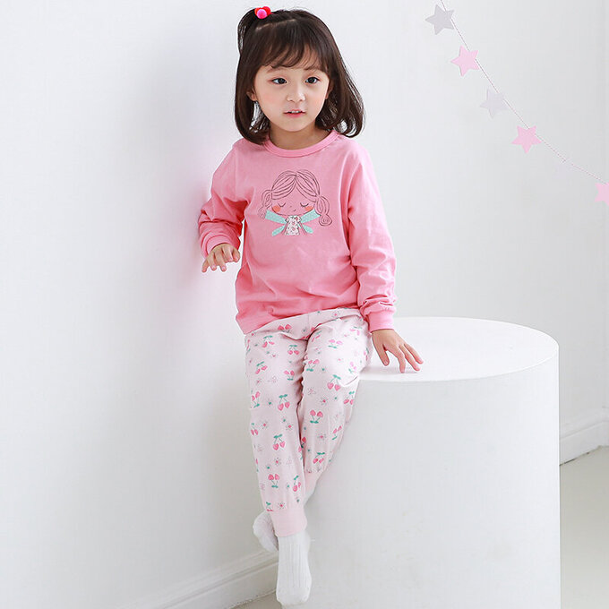 正韓 Cogibu 極舒適無螢光劑 100% 有機棉幼兒/兒童睡衣/家居服套裝組_小仙子_CGB005