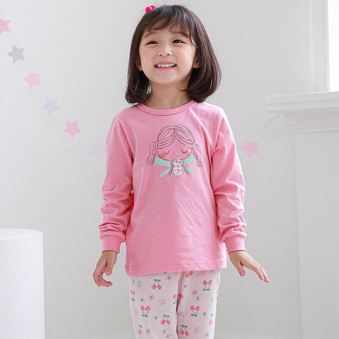 正韓 Cogibu 極舒適無螢光劑 100% 有機棉幼兒/兒童睡衣/家居服套裝組_小仙子_CGB005