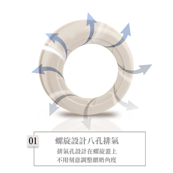 正韓 hibee 靜謐i瓶 仿媽咪乳房感 『八孔360°循環防脹氣』 PPSU 寬口奶瓶/水瓶170ml_白_HB2W