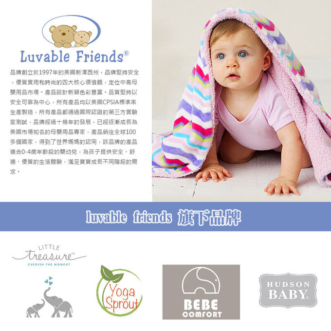 美國 luvable friends 甜蜜寶貝 嬰幼兒可愛動物連帽浴巾/包巾3入組 71*71cm(送禮自用皆可)_灰象家族_LF57894