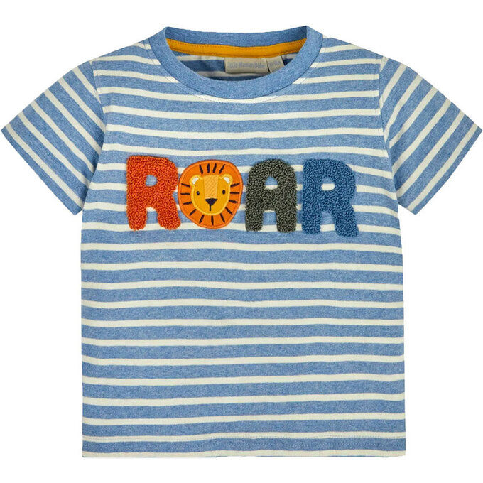 英國 JoJo Maman BeBe 超優質嬰幼兒童100％ 純棉短袖上衣/ T-shirt/ 動物T_虎～吼_JJH9458 