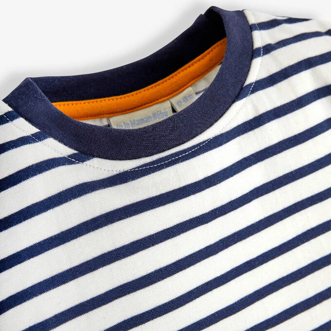 英國 JoJo Maman BeBe 超優質嬰幼兒童100％ 純棉短袖上衣/ T-shirt/ 動物T_非洲遊行_JJH9629  