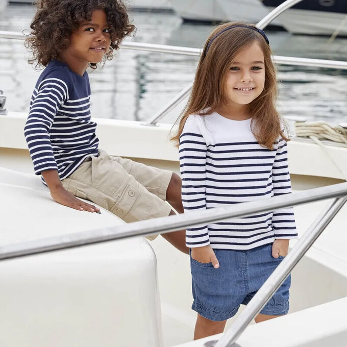 英國 JoJo Maman BeBe 超優質嬰幼兒/兒童100% 純棉多口袋短褲_靛藍_JJ-B5351-I 