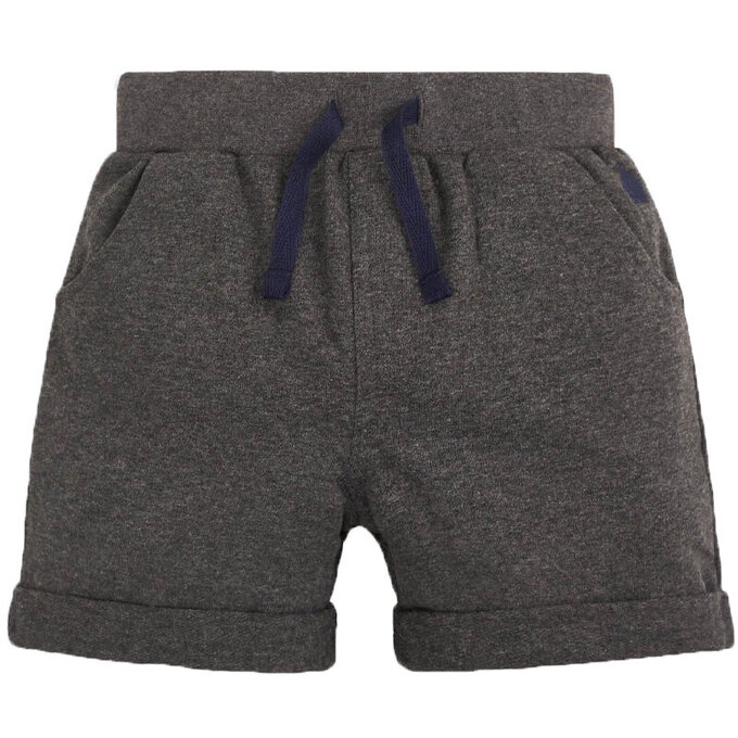 英國 JoJo Maman BeBe 超優質嬰幼兒/兒童100% 純棉綁繩短褲2入組_黃灰_JJE5503U  