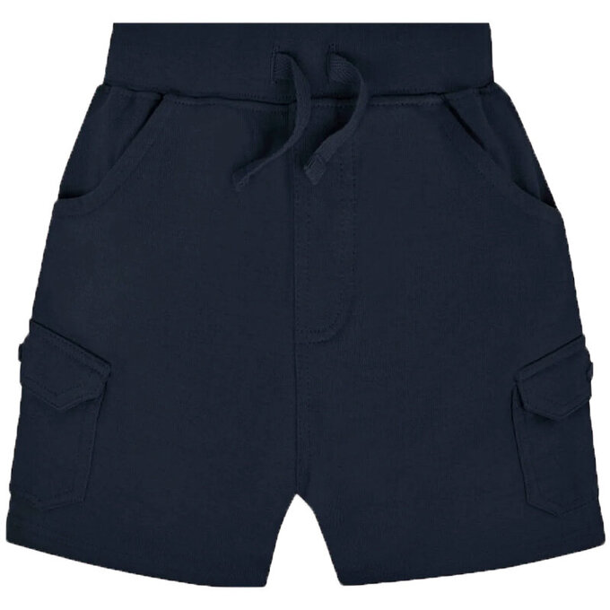 英國 JoJo Maman BeBe 超優質嬰幼兒/兒童100% 純棉綁繩工裝短褲2入組_海軍藍_JJH9593I 