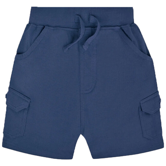 英國 JoJo Maman BeBe 超優質嬰幼兒/兒童100% 純棉綁繩工裝短褲2入組_海軍藍_JJH9593I 